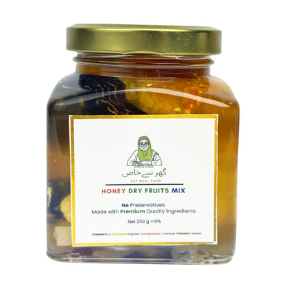 Honey Dry Fruit Mix | Raw Honey With Premium Dry Fruits In Pakistan | Gher Se Khaas