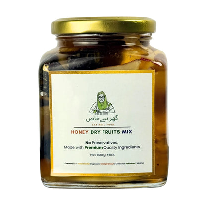 Honey Dry Fruit Mix | Raw Honey With Premium Dry Fruits In Pakistan | Gher Se Khaas