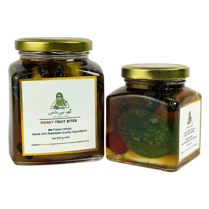 Honey Fruit Bites | Raw Honey with Mixed Dry Fruits In Pakistan | Gher Se Khaas
